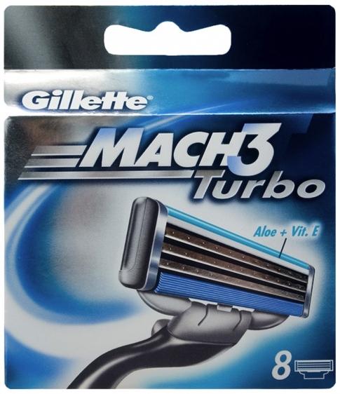 Gillette Mach 3 Turbo wkłady do maszynek 8 szt.