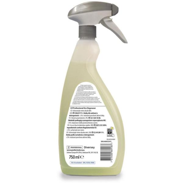 Cif Professional Eco Degreaser 750ml odtłuszczacz spray