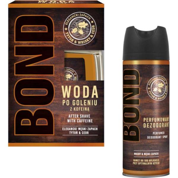 Bond zestaw 2-elementowy Tabaco Whisky Cedar (dezodorant 150ml + woda po goleniu 100ml ) 