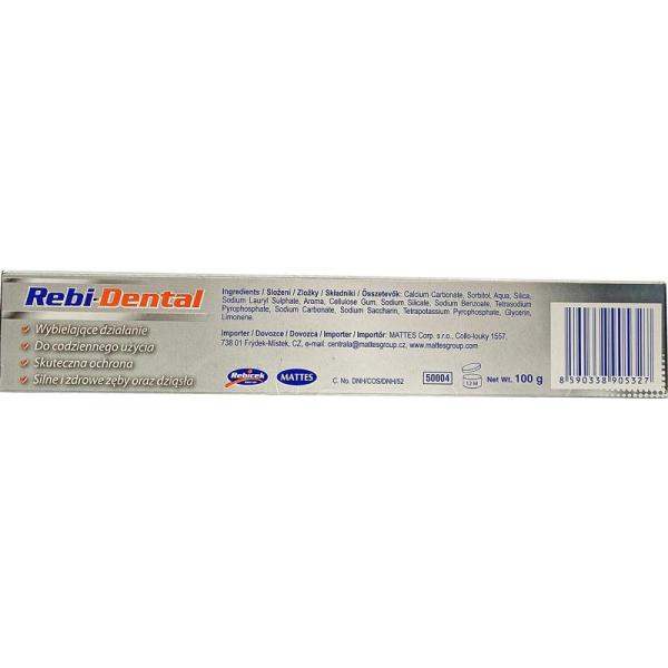 Mattes pasta do zębów Rebi-Dental Whitening 100g