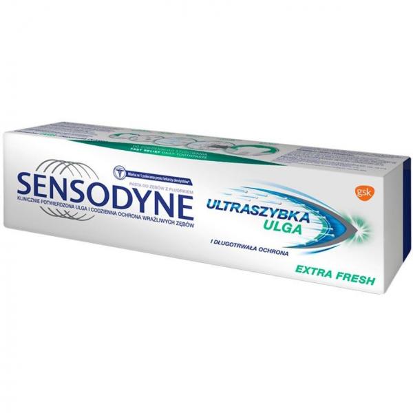 Sensodyne 75ml Ultra Szybka Ulga Fresh pasta do zębów
