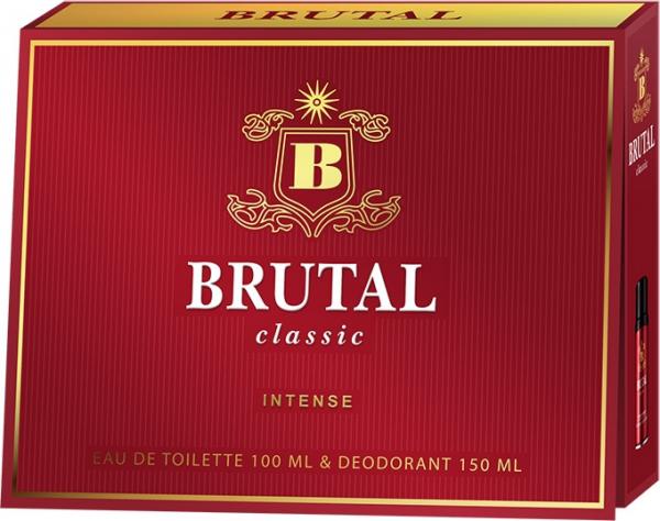 Brutal zestaw upominkowy Classic Intense woda + deo