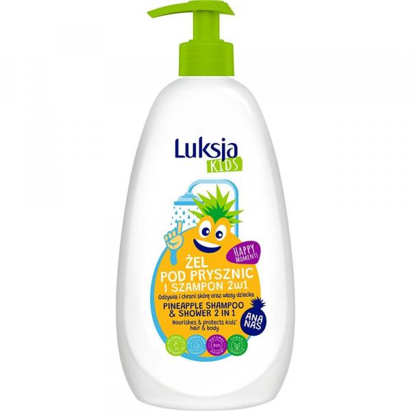 Luksja Kids szampon i żel pod prysznic 2w1 500ml Ananas
