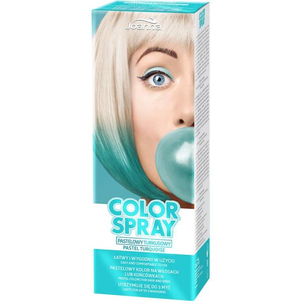 Joanna Color Spray do włosów Pastelowy Turkusowy 150ml