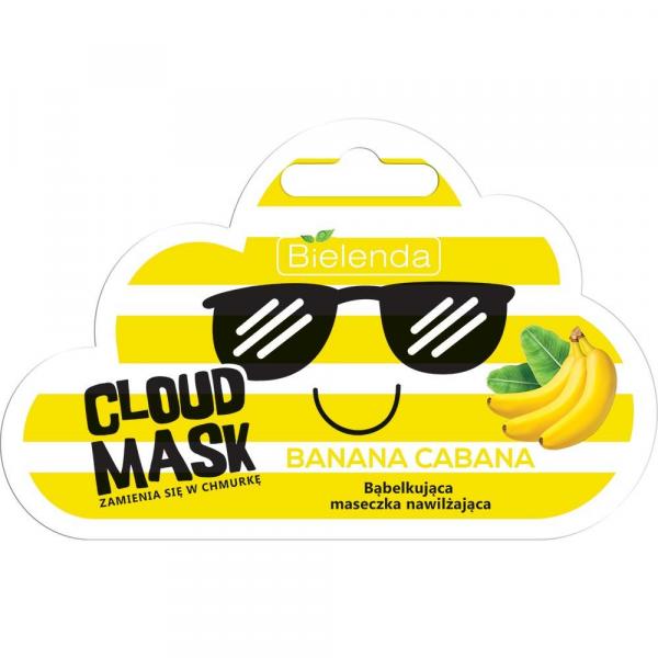 Bielenda Cloud Mask bąbelkująca maseczka nawilżająca Banana Cabana