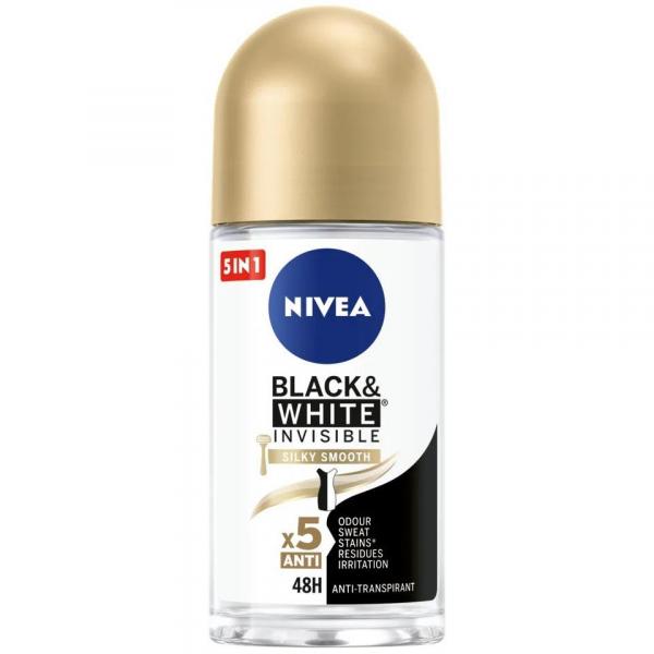 Nivea roll-on Invisible Silky Smooth Black&White 50ml
