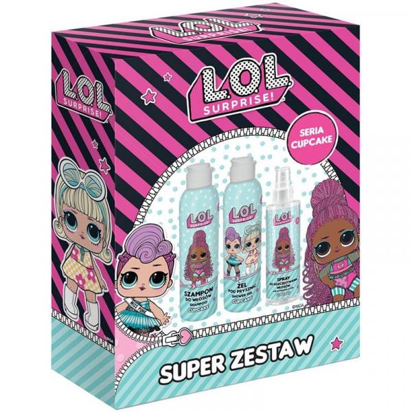 Lol Surprise! zestaw dziecięcy (szampon + żel pod prysznic + spray do włosów)