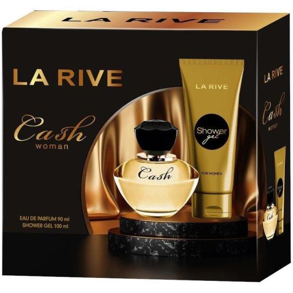 La Rive zestaw Cash (woda toaletowa90ml + żel pod prysznic100ml)