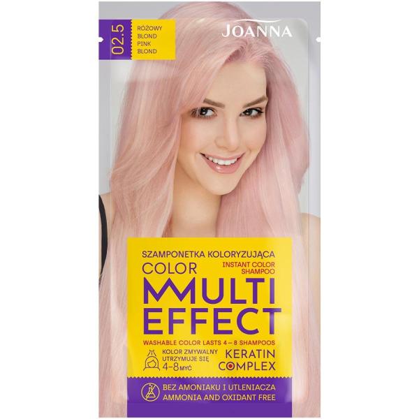 Joanna Multi Effect Color szamponetka 35g 02.5 Różowy Blond
