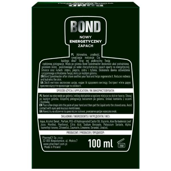 Bond płyn po goleniu Speedmaster 100ml