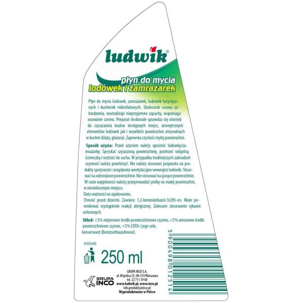 Ludwik płyn do mycia lodówek 250ml