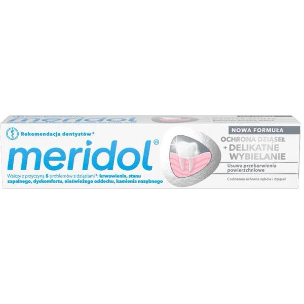 Meridol pasta do zębów 75ml Ochrona Dziąseł + Delikatne Wybielanie 