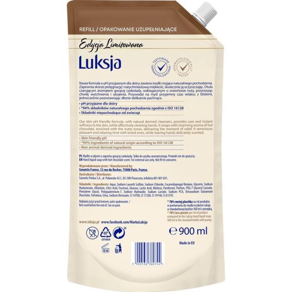 Luksja mydło w płynie zapas Choco 900ml

