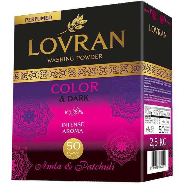 Lovran proszek do prania Color & Dark 2,5kg Amla & Patchuli