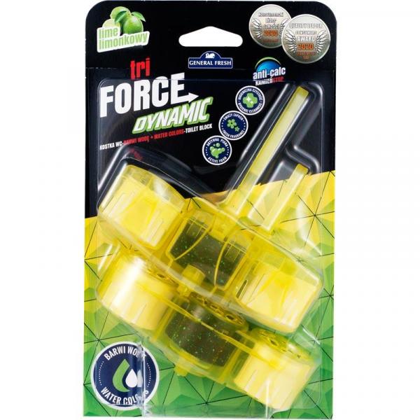 General Fresh Tri Force Dynamic zawieszka do toalet 2x45g Limonka