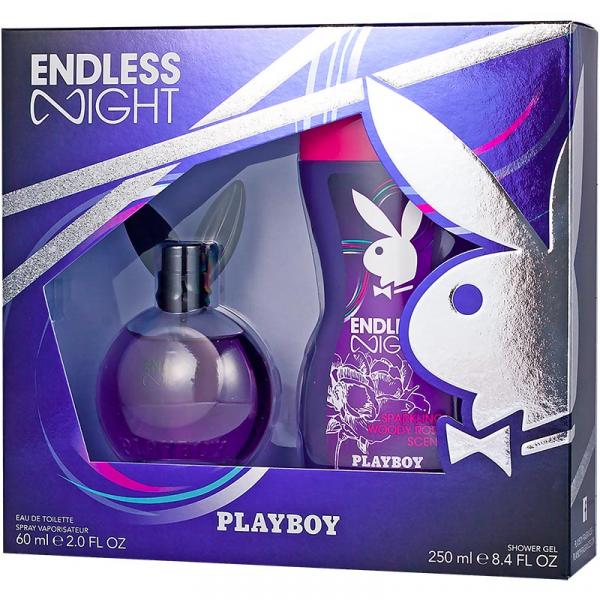 Playboy zestaw Endless Night damski woda toaletowa 60ml + żel pod prysznic 250ml