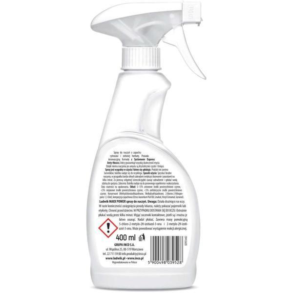 Ludwik Maxx Power spray do mycia naczyń 400ml