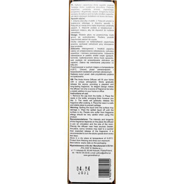 General Fresh patyczki zapachowe Arola Orient 50ml