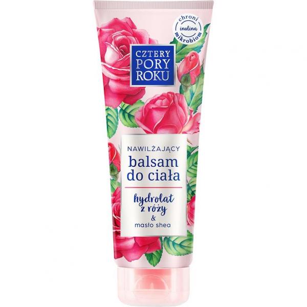 4 Pory Roku balsam do ciała nawilżający 250ml Hydrolat z Róży & Masło Shea
