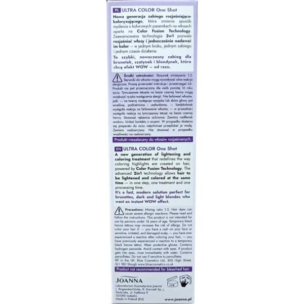 Joanna Ultra Color rozjaśniacz koloryzujący Aksamitny Fiolet 
