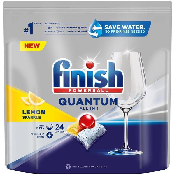 Finish Quantum tabletki do zmywarek 24 szt. cytrynowe
