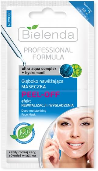 Bielenda Professional Formula głęboko nawilżająca maseczka PEEL-OFF 2x5g