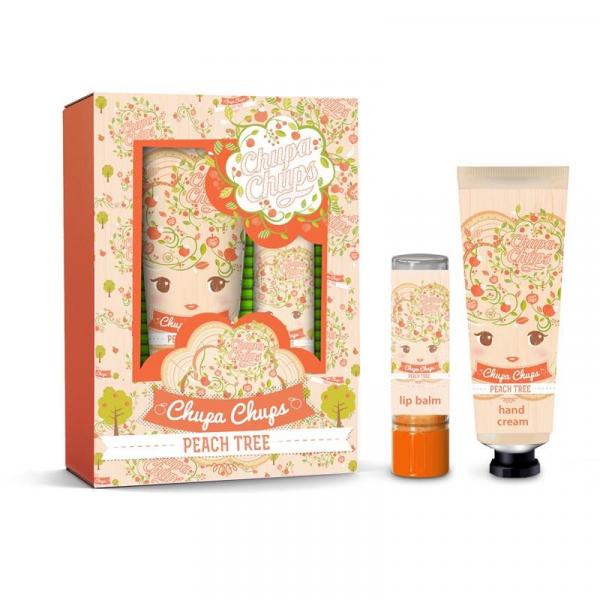 Bi-es zestaw dziecięcy Chupa Chups Peach Tree (pomadka+krem do rąk)