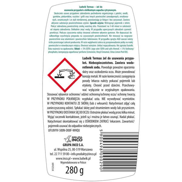 Ludwik Termax żel do przypaleń 280g