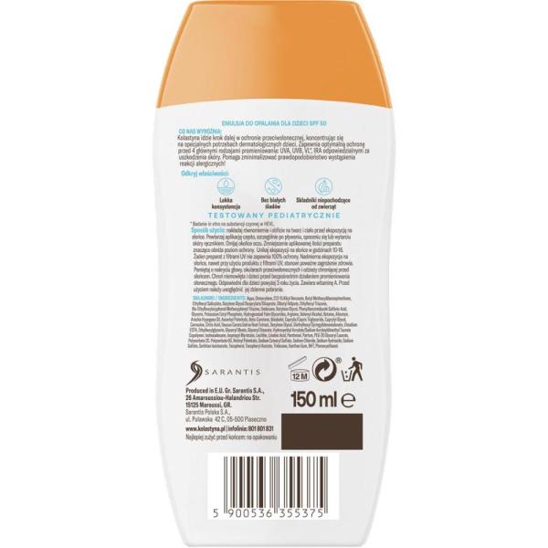Kolastyna emulsja do opalania SPF50 dla dzieci 150ml