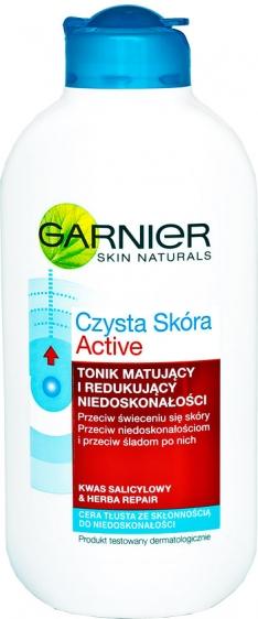 Garnier Czysta Skóra Active tonik matujący i redukujący niedoskonałości 200ml