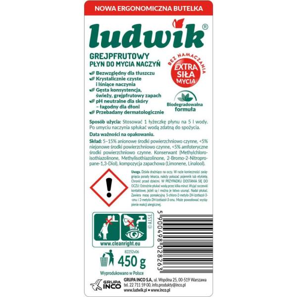 Ludwik do naczyń 450g grapefruit