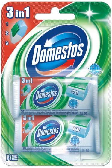 Domestos kostka do wc zapas DUO Pine 2x40g