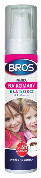 Bros pianka na komary dla dzieci 90ml