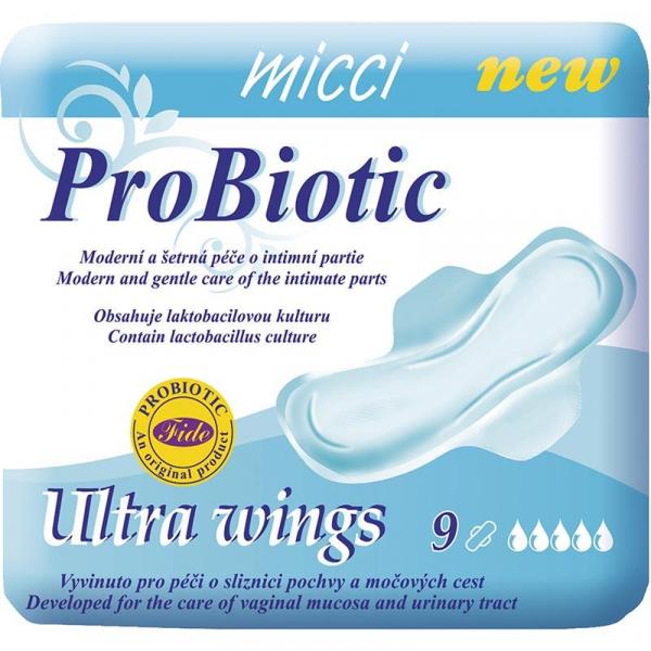 Micci podpaski ze skrzydełkami 9szt. Probiotic Ultra Wings
