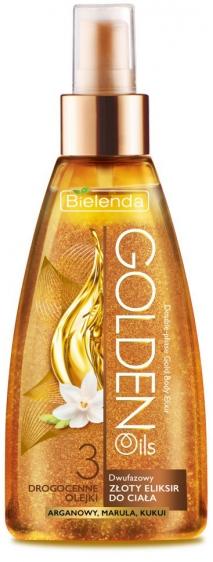 Bielenda Golden Oils dwufazowy, złoty eliksir do ciała 150ml