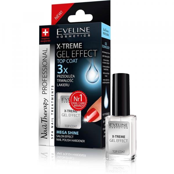 Eveline Nail X-treme Gel Effect Top Coat Przedłużenie trwałości lakieru