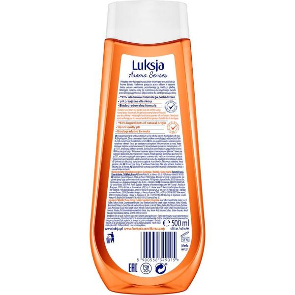 Luksja żel pod prysznic Aroma Senses 500ml Pomarańcza i Drzewo Sandałowe