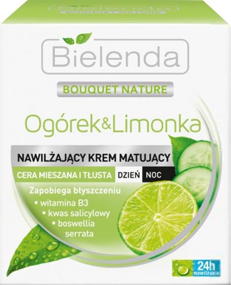 Bielenda Ogórek & Limonka nawilżający krem matujący 50ml