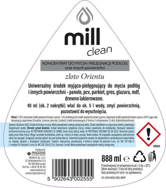 Mill Clean balsam do mycia i pielęgnacji domu 888ml Złoto Orientu 