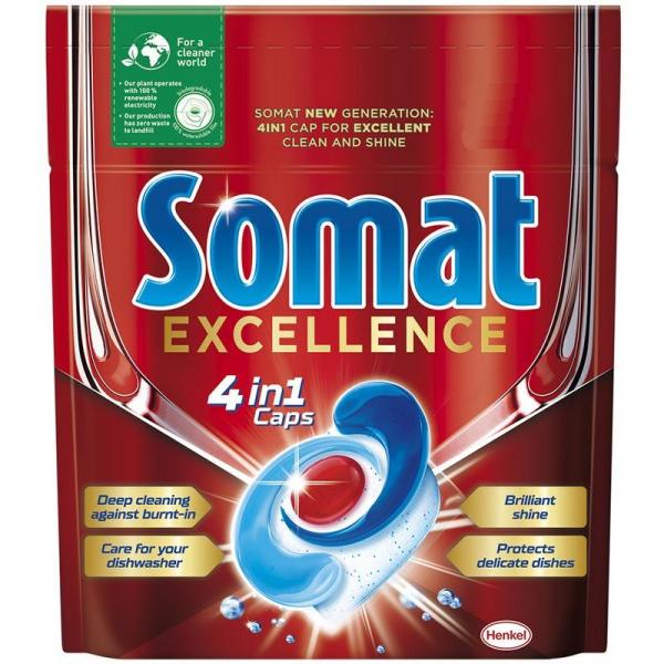 Somat kapsułki do zmywarek Excellence 4in1 8 sztuk
