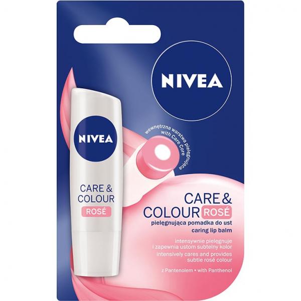 Nivea pomadka ochronna Care & Colour Rose