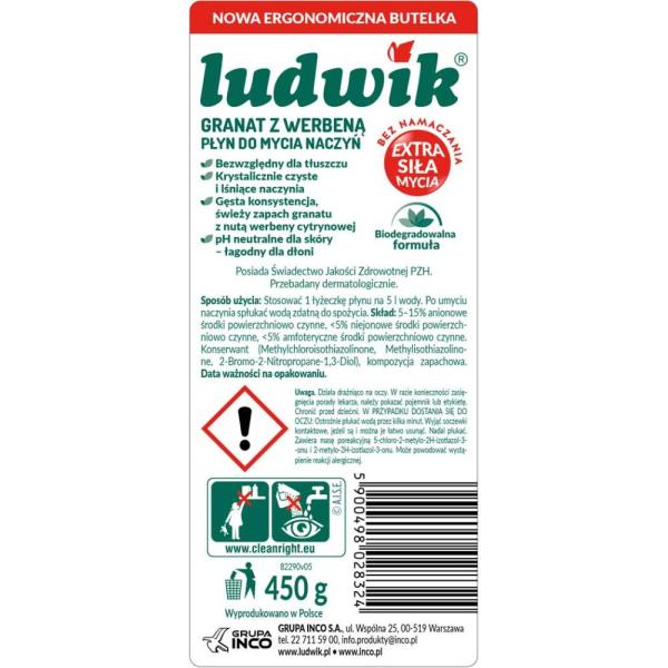 Ludwik do naczyń 450g granat z werbeną