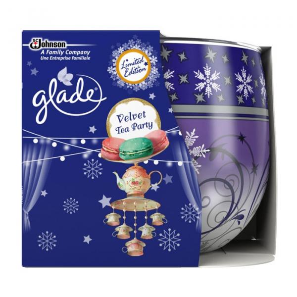Glade by Brise świeca Velvet Tea Party 120g odświeżacz powietrza