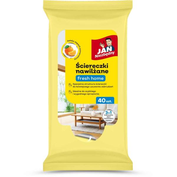 Jan Niezbędny ściereczki nasączane Fresh Home 40szt.