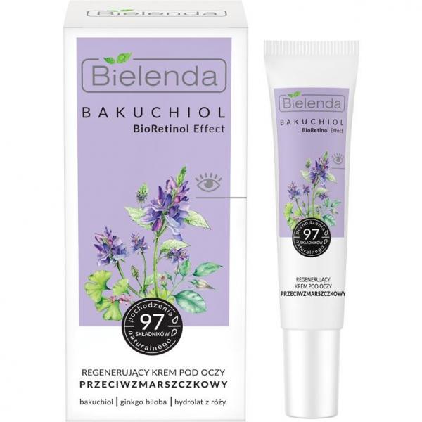 Bielenda Bakuchiol BioRetinol Effect przeciwzmarszczkowy krem pod oczy 15ml regenerujący