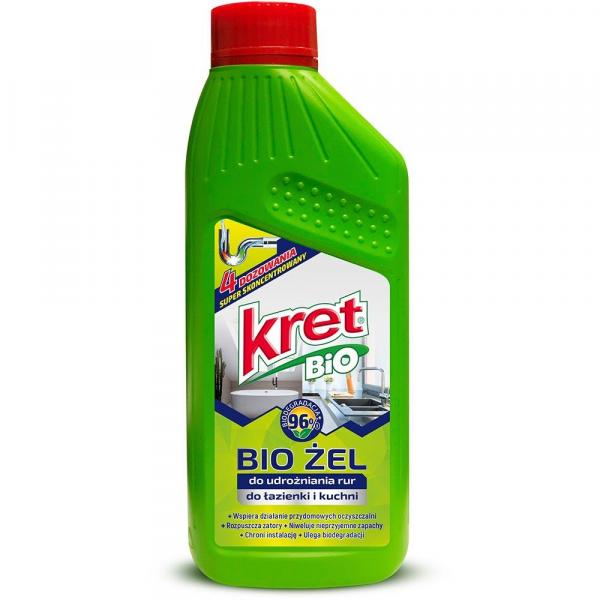 Kret Bio żel do udrażniania rur 500ml Łazienka i Kuchnia
