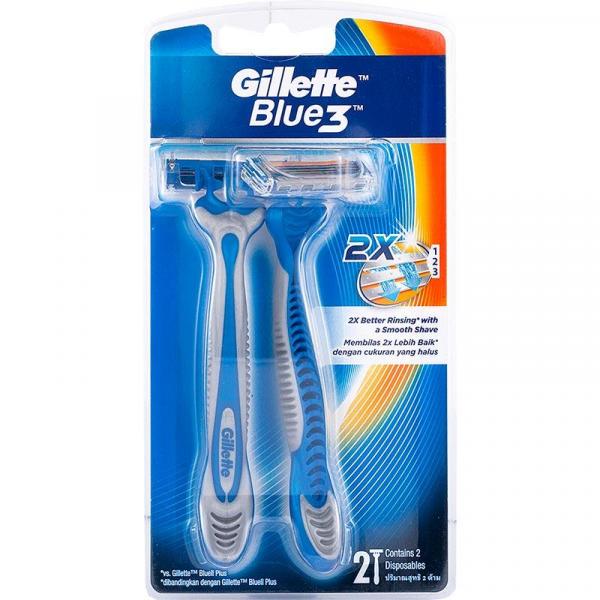 Gilette Blue 3 Better Rinsing golarki 2 sztuki

