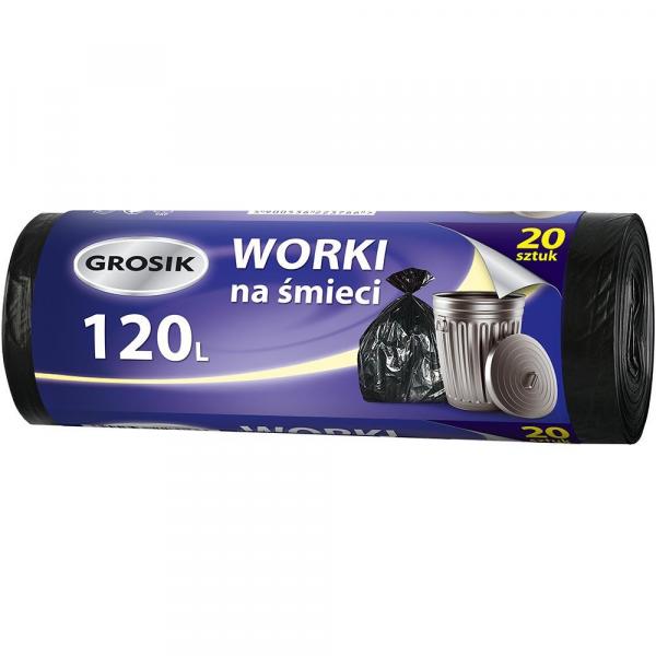 Grosik worki na odpady HD 120L/20szt.