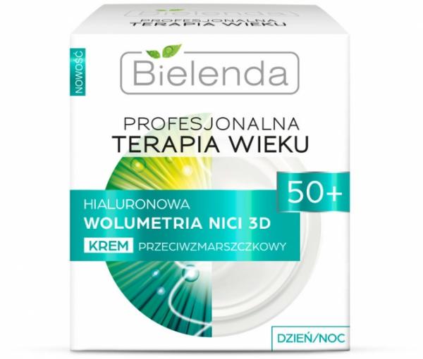 Bielenda Profesjonalna Terapia Wieku Hialuronowa Wolumetria Nici 3D krem przeciwzmarszczkowy 50+ 50ml