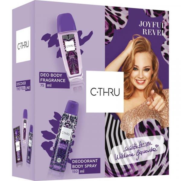 C-THRU zestaw Joyful Reveal dezodorant perfumowany 75ml + dezodorant 150ml